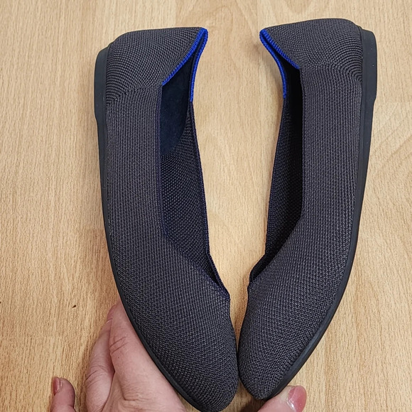 Rothys Grey Knit Round Toe Flats Women's size 8 like new - Picture 7 of 15